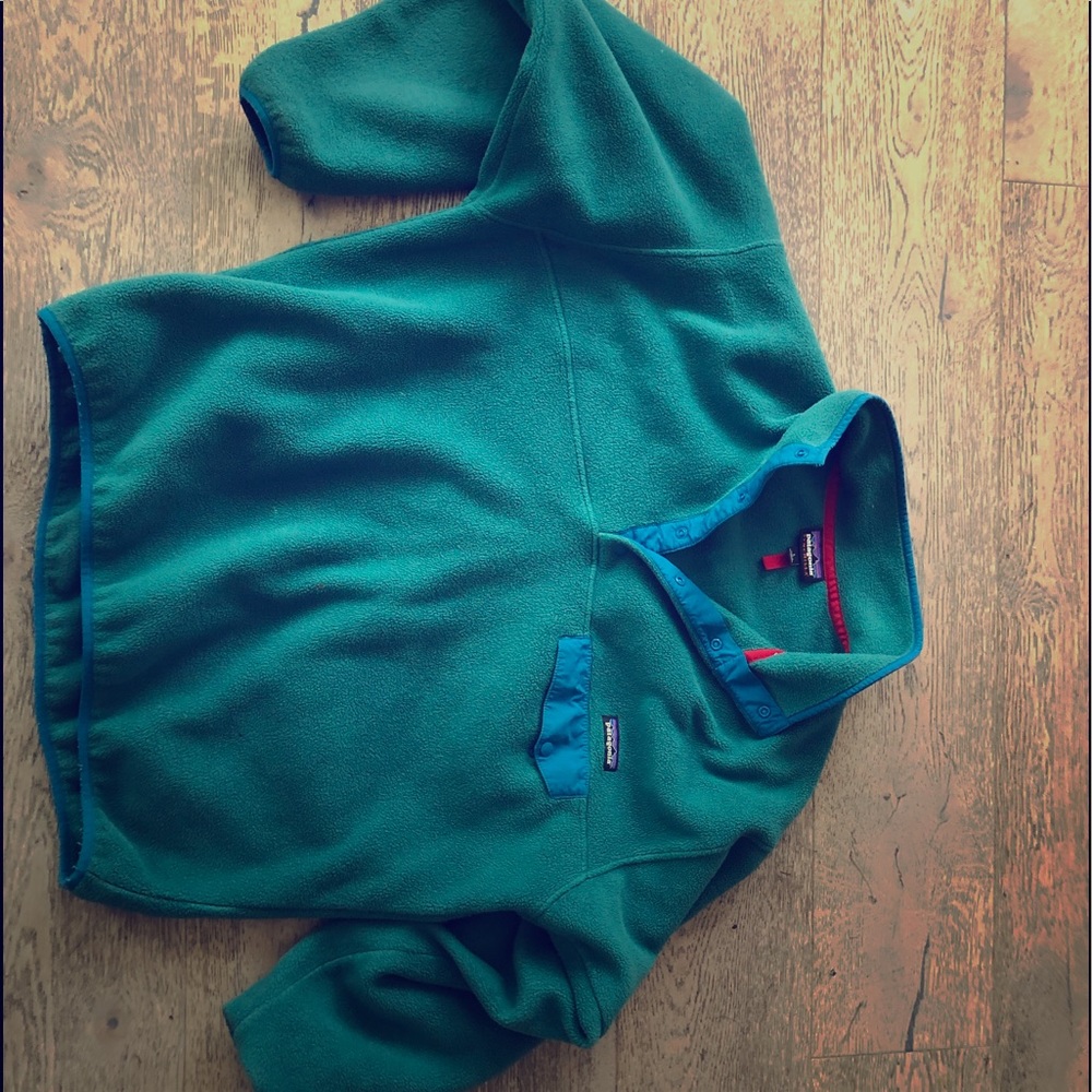 Men’s Green/Blue Large Synchilla Patagonia